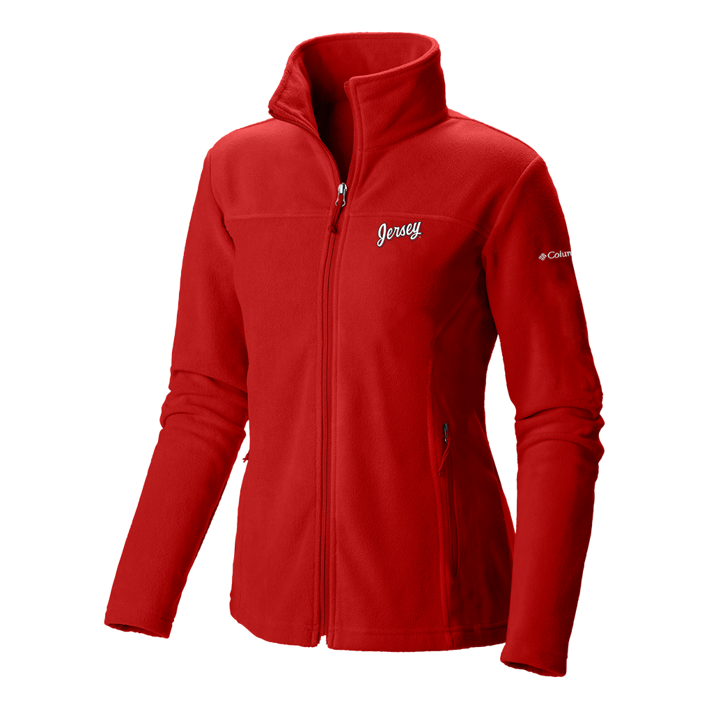  New Jersey Devils Columbia Women's Give & Go II Fleece Full-Zip Jacket - Red